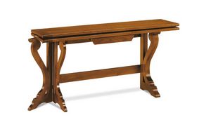 Art. 82, Consolle in legno trasformabile in tavolo