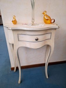 Art. 85/C, Consolle stile classico laccata bianca, prezzo outlet