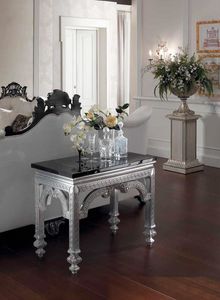 Opale console, Console con piano in marmo nero