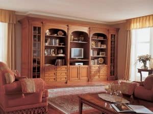 Boiserie Delfi, Boiserie con credenza in legno, stile classico