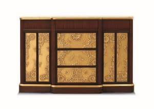 Orion, Mobile da soggiorno, stile art dec, con piano in marmo