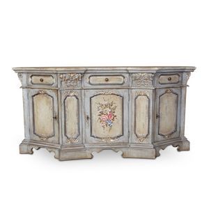Credenza in stile veneziano, Credenza in stile veneziano, decorata a mano