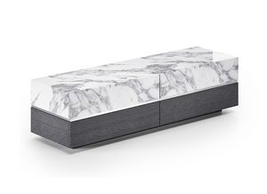 Alterego credenza, Credenza con 4 cassetti, dal design rigoroso