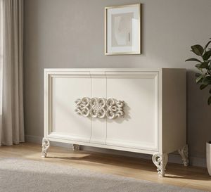 Art. 1871, Raffinata credenza finitura laccato bianco