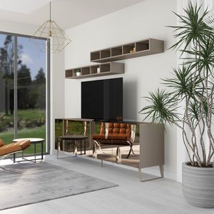 Giunone 4A L240, Madia con finitura a specchio bronzo