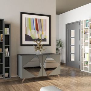 Ipno 2A, Madia con decori geometrici a specchio