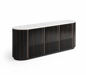 Kain 0105, Credenza con fianchi arrotondati