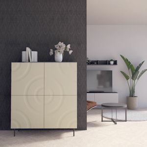 Nemesi 4A, Mobile laccato, con ante con decorazioni concentriche
