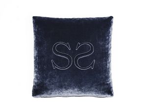 Cuscino VRT LG, Cuscino in velluto, con logo a rilievo ricamato