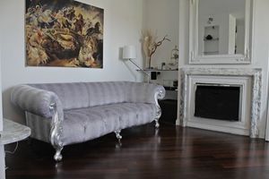 Oceano, Divano new barocco con imbottitura capitonn