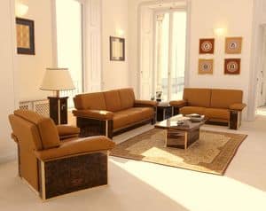 Venus sofa, Elegante divano per sale d'attesa o uso domestico, in stile classico contemporaneo