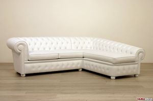 Chesterfield con chaise longue, Divano chester con dormeuse