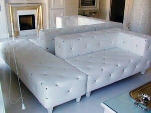 Divano Equipe, Composizione con divano e poltrona, disponibile divano-letto