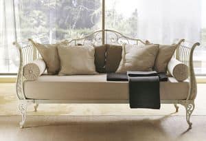 Gi sofa, Divano letto in ferro piatto trafilato, stile moderno