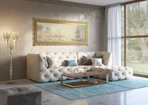 Venere divano, Divano modulare, con decoro capitonné