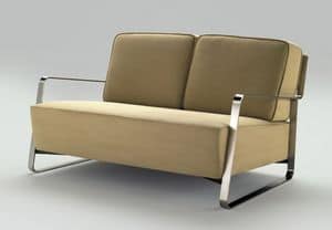Fujiyama sofa, Divano con struttura in acciaio, rivestimento personalizzato