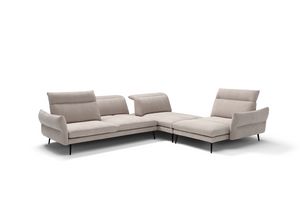 Modula, Versatile divano modulare con poggiatesta reclinabili