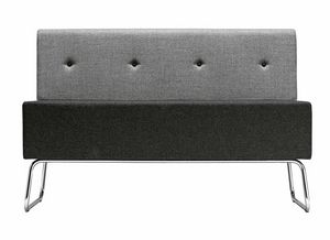 Art. 41561 Divanetto ignifugo modulare, Divanetto modulare, con gambe in metallo