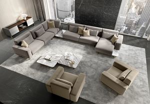 Futura divano, Divano componibile dalle forme morbide e generose