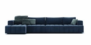 Indigo Deluxe divano modulare, Divano componibile dalle forme rigorose