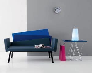 Karina Sof 645, Divano moderno, schienale con 3 colori, per sala attesa