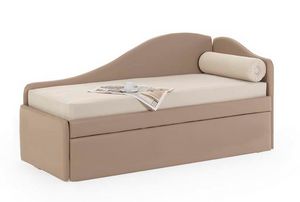 Art. 30236 Dormeuse classica in ecopelle con letto estraibile, Dormeuse con letto estraibile