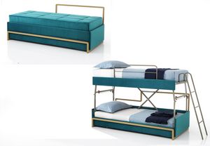 Art. 31201 Letto trapuntato convertibile in 2 letti a castello, Letto singolo trasformabile in letto a castello