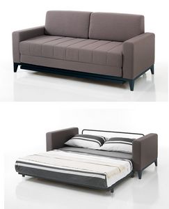 Art. 31205 Divano letto ecopelle matrimoniale, Divano letto con robusto meccanismo