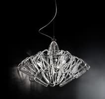 Diamante lampadario, Lampada a sospensione regolabile in altezza, vetro di Murano