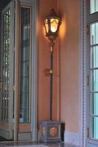 LAMPADA VENEZIANA ART. LM 0052, Antica lampada Veneziana intagliata a mano e dorata
