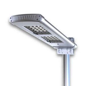 Lampione ad energia solare professionale  LS048LED, Luce led per esterni, luce a energia solare da giardino