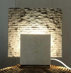 Reflex Pietra, Lampada da terra in pietra, forma cubica