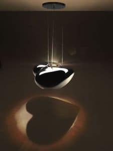Angel - Sweet Lamp, Lampada a forma di cuore, Lampadario design