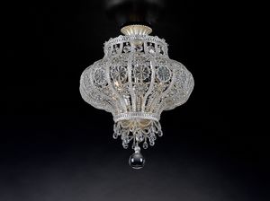 Art. 1429/PL4, Sfarzosa lampada a sospensione con cristalli molati