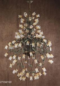 Art. 27150/120 Butterfly, Lampadario con elementi floreali