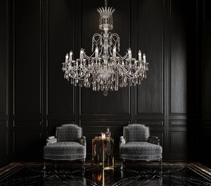 Art. 708/16, Elegante lampadario impreziosito con cristalli