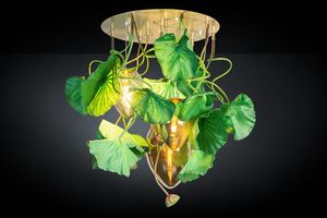 Flower Power Lotus Dichondra + Egg, Lampadario floreale decorativo