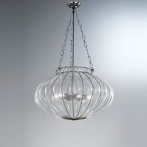 Harem Ms132-045, Lampadario con diffusore in vetro