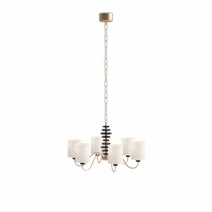 Wave 0670, Lampadario a 6 luci, con diffusori cilindrici