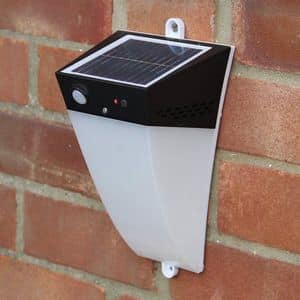 Applique lampada led solare giardino Alarm - LA010LED, Lampada da muro con allarme e sensore di movimento