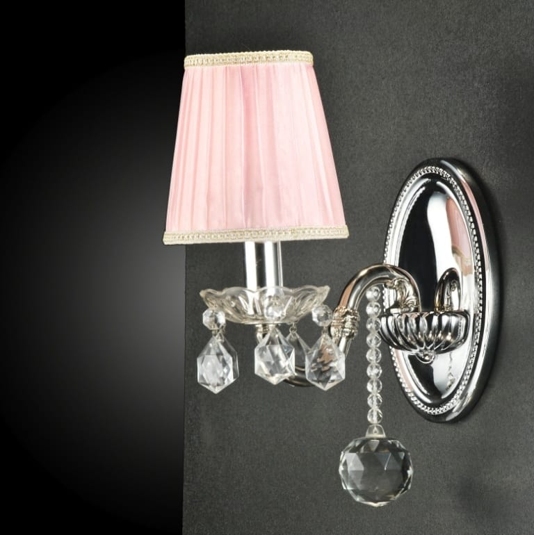Applique da parete con paralume in tessuto marrone caffè per corridoio e soggiorno, L:20 cm, E27 con spina e interruttore, luce indiretta, lampada da parete per camera da letto ALICE