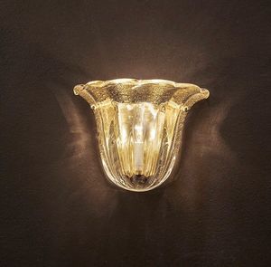 Art. VO 75/A/1, Lampada applique con decori foglia oro