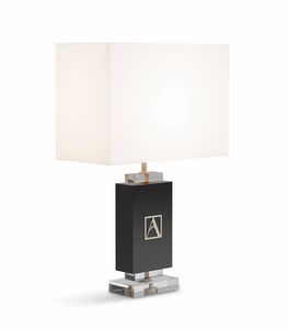 Lonely 0685, Lampada da tavolo con base in vetro