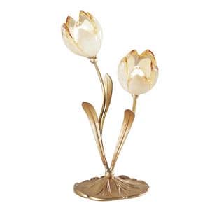 Art. 319/L2, Lampada da tavolo, a forma di fiore, in stile classico