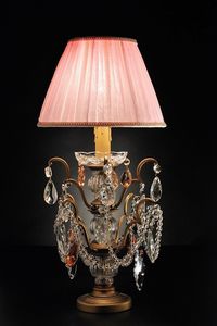Art. 3850 P Cp, Lampada da tavolo con cristalli Bohemia