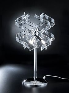 ASTRO Art. 205.123 - 206.123, Lampada da tavolo con base tonda in metallo