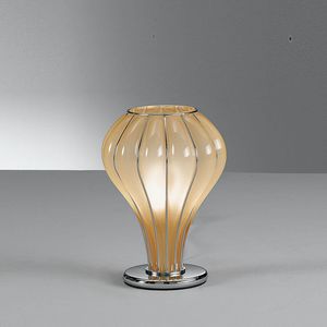 Auriga Rt403-020, Lampada da tavolo in vetro color ambra