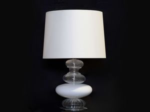 BUCANEVE LT, Moderna lampada da tavolo in vetro soffiato