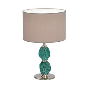 Charme 600/1LM, Lampada da tavolo con vetri di Murano decorativi