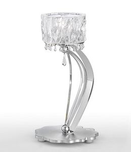 Crystal Blade 512/1L, Elegante lampada da tavolo con diffusore in vetro di Murano